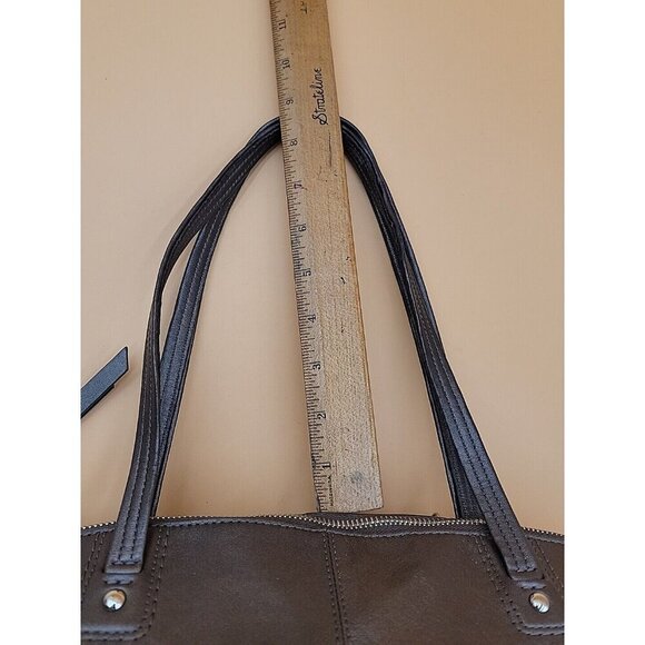 Coach Monogram Large Tote Shouldbag Brown Leather Canvas Purse - Picture 8 of 16